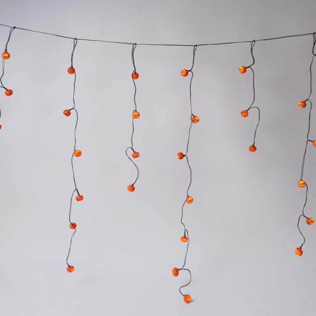 ΒΡΟΧΗ, 50 LED 3mm, ΔΙΑΚΟΣΜΗΤΙΚΕΣ ΚΟΛΟΚΥΘΕΣ HALLOWEEN, ΜΠΑΤΑΡΙΑΣ 3xAA, ΧΡΟΝΟΔΙΑΚΟΠΤΗ, ΜΑΥΡΟ PVC ΚΑΛΩΔΙΟ, ΘΕΡΜΟ ΛΕΥΚΟ LED (H106 x W180cm, 4/7/3/6), IP20
