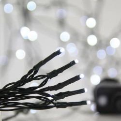 ΣΕΙΡΑ, 700 LED 3mm, 31V ΜΕΤΑΣΧΗΜΑΤΙΣΤΗ, 8 ΠΡΟΓΡΑΜΜΑΤΑ & ΜΝΗΜΗ, ΠΡΑΣΙΝΟ PVC ΚΑΛΩΔΙΟ, ΛΕΥΚΟ LED ΑΝΑ 5cm, ΠΡΟΕΚΤΑΣΗ ΠΑΡΟΧΗΣ 3m, ΙΡ44