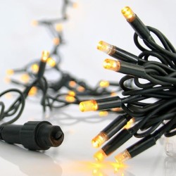 ΣΕΙΡΑ, 100 LED 5mm ΜΕ ΚΑΛΥΜΜΑ, 230V, 3 ΕΠΕΚΤΑΣΕΙΣ ΕΩΣ 9 ΣΕΤ, ΠΡΑΣΙΝΟ ΚΑΟΥΤΣΟΥΚ ΚΑΛΩΔΙΟ, ΘΕΡΜO ΛΕΥΚO LED ΑΝΑ 10cm, ΠΡΟΕΚΤΑΣΗ ΠΑΡΟΧΗΣ 1.5m, ΙΡ65