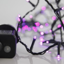 ΣΕΙΡΑ, 240 LED 3mm, 31V ΜΕΤΑΣΧΗΜΑΤΙΣΤΗ, 8 ΠΡΟΓΡΑΜΜΑΤΑ & ΜΝΗΜΗ, ΠΡΑΣΙΝΟ PVC ΚΑΛΩΔΙΟ, ΜΩΒ LED ΑΝΑ 5cm, ΠΡΟΕΚΤΑΣΗ ΠΑΡΟΧΗΣ 3m, ΙΡ44