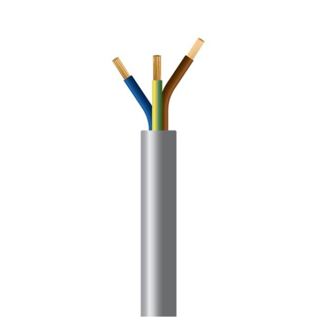 ΚΑΛΩΔΙΟ ΕΥΚΑΜΠΤΟ H05VV-F 3Χ1,5mm² ΓΚΡΙ (100m/roll)