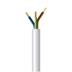 ΚΑΛΩΔΙΟ ΕΥΚΑΜΠΤΟ H05VV-F 3Χ4mm² ΛΕΥΚΟ (100m/roll)