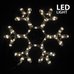 ΧΙΟΝΟΝΙΦΑΔΑ, 3m LED ΦΩΤΟΣΩΛΗΝΑΣ, ΜΟΝΟΚΑΝΑΛΟΣ, ΘΕΡΜΟ ΛΕΥΚO & ΛΕΥΚΟ FLASH, 38x36cm, IP44