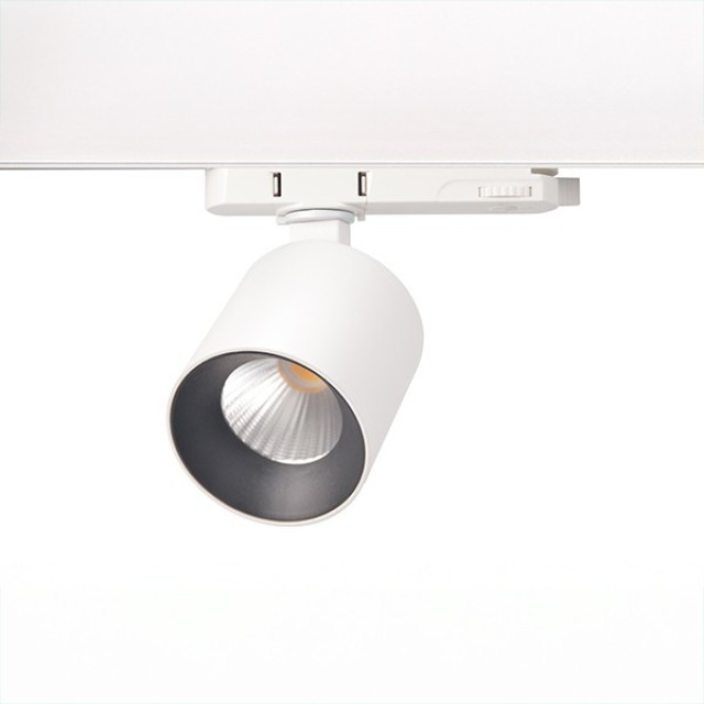 ΣΠΟΤ ΡΑΓΑΣ DIMMING LED 28W 4000K TRIAC 4 ΓΡΑΜΜΩΝ ΜΑΥΡΟ PRO