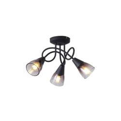 ΣΠΟΤ ΜΕΤΑΛΛΙΚΟ ΜΕ SMOKY ΓΥΑΛΙ ΤΡΙΦΩΤΟ 3XE14 MAX 7W D380XH185mm ARTE ILLUMINA CLASSY