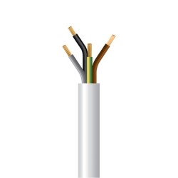 ΚΑΛΩΔΙΟ ΕΥΚΑΜΠΤΟ H05VV-F 4Χ2,5mm² ΛΕΥΚΟ (100m/roll)
