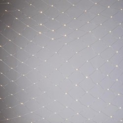 ΔΙΧΤΥ, 1560 MINI MILKY LED, 27V ΜΕΤΑΣΧΗΜΑΤΙΣΤΗ, ΣΤΑΘΕΡΟ, ΔΙΑΦΑΝΟ ΠΛΑΚΕ ΧΑΛΚΙΝΟ ΚΑΛΩΔΙΟ, ΘΕΡΜΟ ΛΕΥΚΟ LED (H350 x W400cm), ΠΡΟΕΚΤΑΣΗ ΠΑΡΟΧΗΣ 5m, IP44