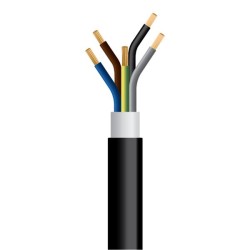ΚΑΛΩΔΙΟ NYY J1VV-U 5Χ2,5mm² ΜΑΥΡΟ (750m/Drum)