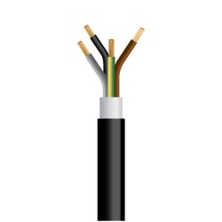 ΚΑΛΩΔΙΟ NYY J1VV-U 4X2.5mm² ΜΑΥΡΟ (750m/Drum)