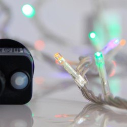 ΣΕΙΡΑ, 240 LED 3mm, 31V ΜΕΤΑΣΧΗΜΑΤΙΣΤΗ, 8 ΠΡΟΓΡΑΜΜΑΤΑ & ΜΝΗΜΗ, ΔΙΑΦΑΝΟ PVC ΚΑΛΩΔΙΟ, ΧΡΩΜΑΤΙΣΤΟ LED ΑΝΑ 5cm, ΠΡΟΕΚΤΑΣΗ ΠΑΡΟΧΗΣ 3m, ΙΡ44