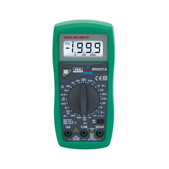 ΠΟΛΥΜΕΤΡΟ ΨΗΦΙΑΚΟ STANDARD + BUZZER MS8221A V&A