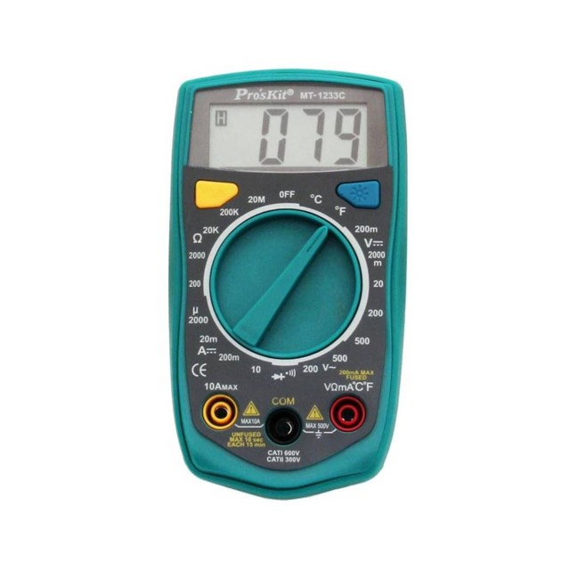 ΠΟΛΥΜΕΤΡΟ ΨΗΦΙΑΚΟ STANDARD ΤΣΕΠΗΣ + ΘΕΡΜΟΚΡΑΣΙΑ MT-1233C S/PRO\'SKIT