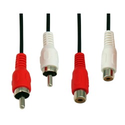 ΚΑΛΩΔΙΟ ΗΧΟΥ 2 RCA ΑΡΣΕΝΙΚΑ ΣΕ 2 RCA ΘΗΛΥΚΑ 1.5m OD2.8 J1902-004 VIC BAG OWI