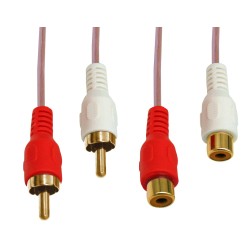 ΚΑΛΩΔΙΟ ΗΧΟΥ 2 RCA ΑΡΣΕΝΙΚΑ ΣΕ 2 RCA ΘΗΛΥΚΑ 3m ΕΠΙΧΡΥΣΑ OD2.8 RC011 BAG OWI