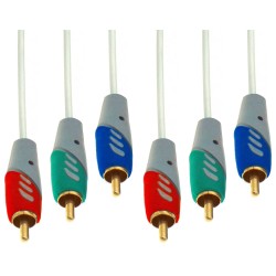 ΚΑΛΩΔΙΟ ΗΧΟΥ 3 RCA ΑΡΣΕΝΙΚΑ ΣΕ 3 RCA ΑΡΣΕΝΙΚΑ 3m ΕΠΙΧΡΥΣΑ OD6.0 RGB A3028-07 BLS D&S