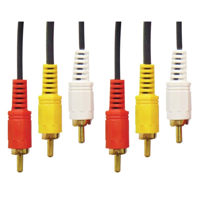 ΚΑΛΩΔΙΟ ΗΧΟΥ 3 RCA ΑΡΣΕΝΙΚΑ ΣΕ 3 RCA ΑΡΣΕΝΙΚΑ 3m ΕΠΙΧΡΥΣΑ OD11.5 R311 BAG VZN