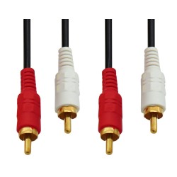 ΚΑΛΩΔΙΟ ΗΧΟΥ 2 RCA ΑΡΣΕΝΙΚΑ ΣΕ 2 RCA ΑΡΣΕΝΙΚΑ 1.5m ΕΠΙΧΡΥΣΑ OD3.5 BAG PLY