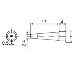 ΜΥΤΗ ΚΟΛΛΗΤΗΡΙΟΥ 97M-T-2.4D-NP (CT-97NPD) CTT