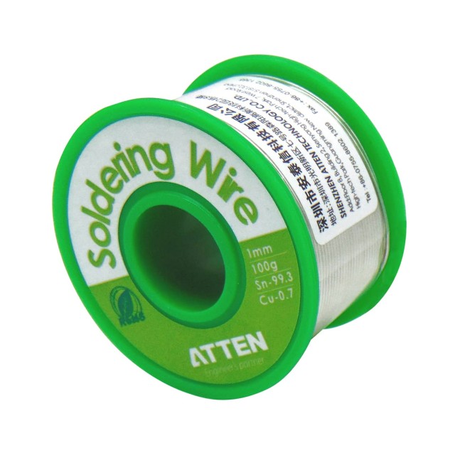 ΚΟΛΛΗΣΗ 1mm G227 (Sn99.3%/Pb0.7%) 100gr ROHS TS-99.3A100 ATN