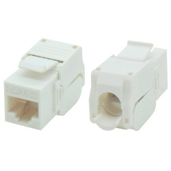 KEYSTONE JACK RJ45 UTP CAT 5e TOOLESS 180° ΛΕΥΚΟ ΜΕ UL KJ5-11 SUT