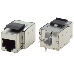 KEYSTONE JACK RJ45 STP CAT 5e TOOLESS 180° ΑΣΗΜΙ 7KJ2-CEFS SUT