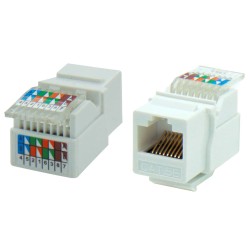 KEYSTONE JACK RJ45 UTP CAT 5e TOOLESS 180° ΛΕΥΚΟ N111-01 SUT