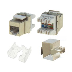 KEYSTONE JACK RJ45 FTP CAT 5e KRONE TYPE 180° ΠΡΙΖΑΣ / PATCH PANEL ΑΣΗΜΙ SW1008S SUT
