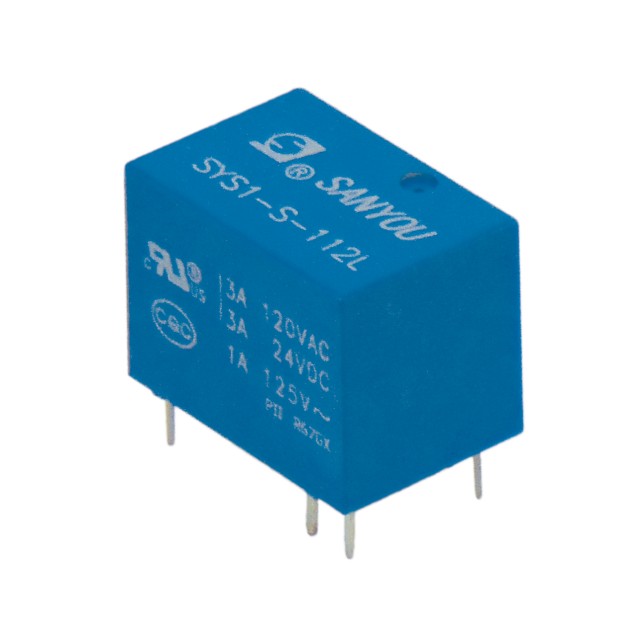 RELAY SUBMINIATURE 1P 12V DC 1A SYS1-S-112L G/SAN RELAY SUBMINIATURE 1P 12V DC 1A SYS1-S-112L G/SAN