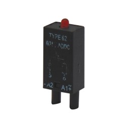 LED MODULE ΚΟΚΚΙΝΟ 6-24VAC/DC ΒΑΣΗΣ RELAY ES15/35/50 TYPE 62 ERSCE
