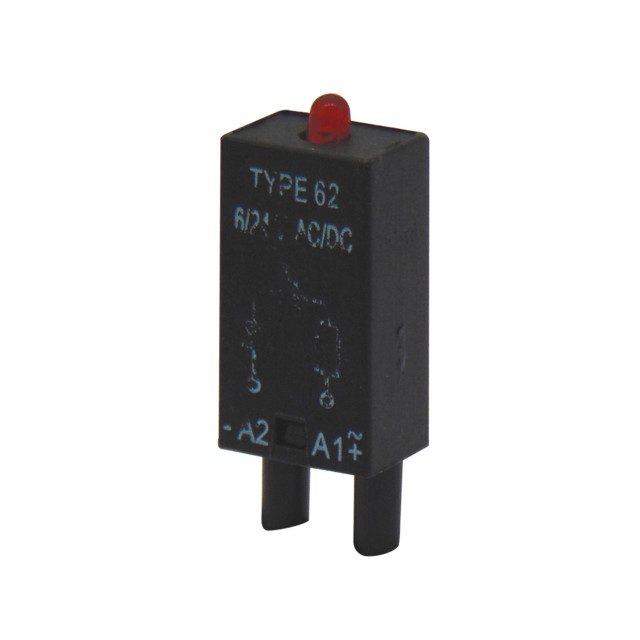 LED MODULE ΚΟΚΚΙΝΟ 6-24VAC/DC ΒΑΣΗΣ RELAY ES15/35/50 TYPE 62 ERSCE