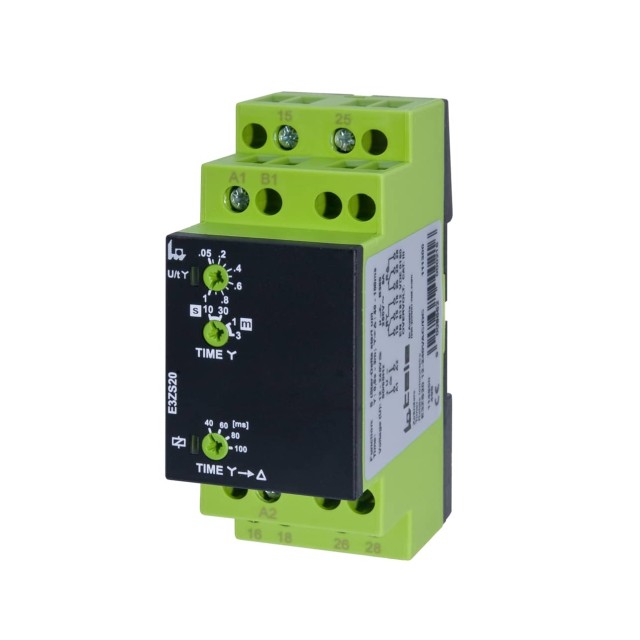 ΧΡΟΝΙΚΟ RELAY ΡΑΓΑΣ ΑΣΤΕΡΑ-ΤΡΙΓΩΝΟΥ 2C/O 12-240VAC/DC E3ZS20 TELE HAASE
