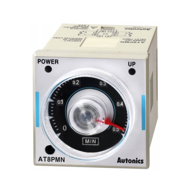 ΧΡΟΝΙΚΟ RELAY ΠΙΝΑΚΟΣ 8P DELAY OFF 2C/O 48X48 110VAC AT8PMN-6 AUTONICS