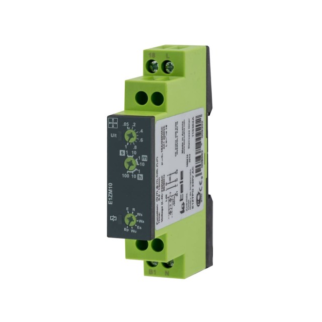 ΧΡΟΝΙΚΟ RELAY ΡΑΓΑΣ 8 ΛΕΙΤΟΥΡΓΙΩΝ 1C/O 12-240VAC/DC E1ZM10 TELE HAASE