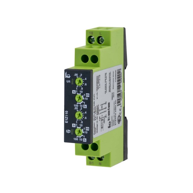 ΧΡΟΝΙΚΟ RELAY ΡΑΓΑΣ ΑΣΥΜΜΕΤΡΟ FLASHER 1C/O 12-240VAC/DC E1ZI10 TELE HAASE