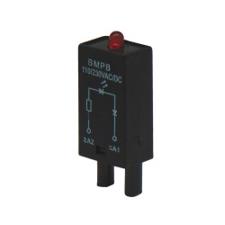 LED MODULE ΚΟΚΚΙΝΟ 110-230VAC ΒΑΣΗΣ RELAY RT624B/626B/702B/704B AMB-L RGN