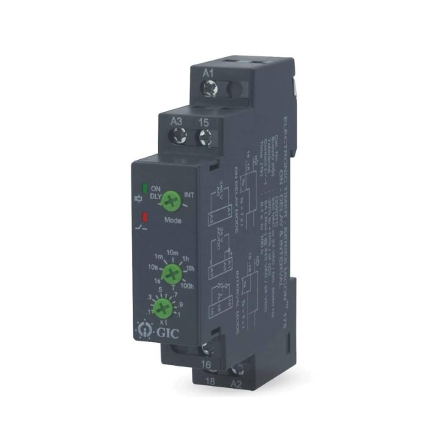ΧΡΟΝΙΚΟ RELAY ΡΑΓΑΣ DELAY ON 1C/O 24VAC/DC 240VAC 12ODT4 GIC