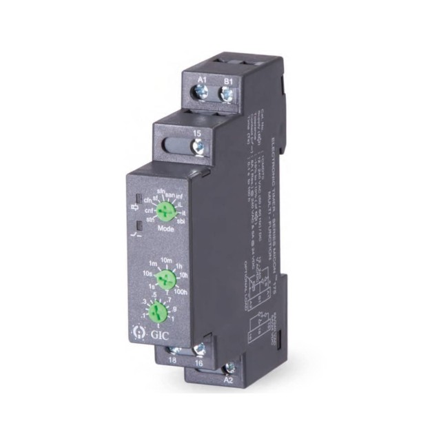 ΧΡΟΝΙΚΟ RELAY ΡΑΓΑΣ ΑΣΥΜΜΕΤΡΟ FLASHER 1C/O 12-240VAC/DC 1CJDTO GIC