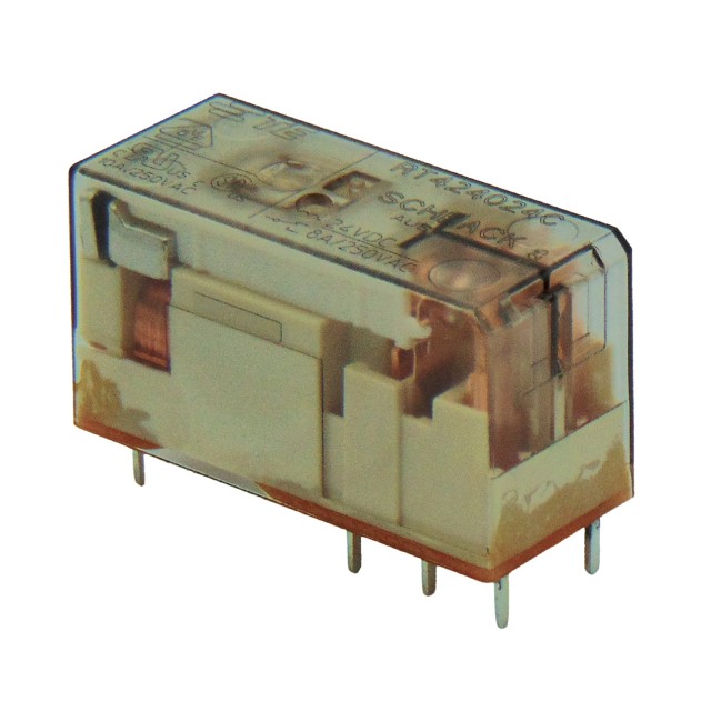 RELAY MINI 2P 24V DC 8A RT424024C ΔΙΑΦΑΝΕΣ TYC