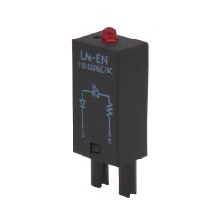 LED MODULE ΚΟΚΚΙΝΟ 110-230VAC/DC ΒΑΣΗΣ RELAY ES15/35/50, CSR, CST LM-EN CYO