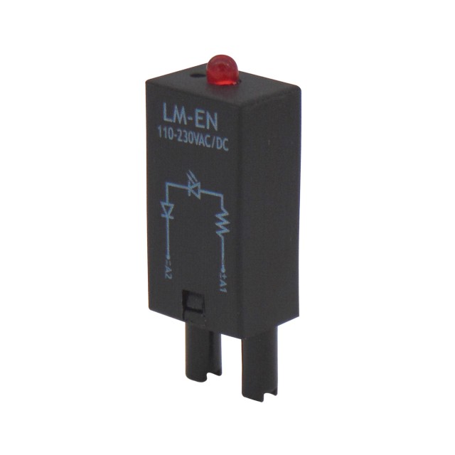 LED MODULE ΚΟΚΚΙΝΟ 110-230VAC/DC ΒΑΣΗΣ RELAY ES15/35/50, CSR, CST LM-EN CYO