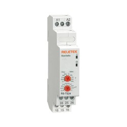 ΧΡΟΝΙΚΟ RELAY ΡΑΓΑΣ ΑΣΤΕΡΑ-ΤΡΙΓΩΝΟΥ 2NO 12-240VAC/DC RS-TS24 RELETEK