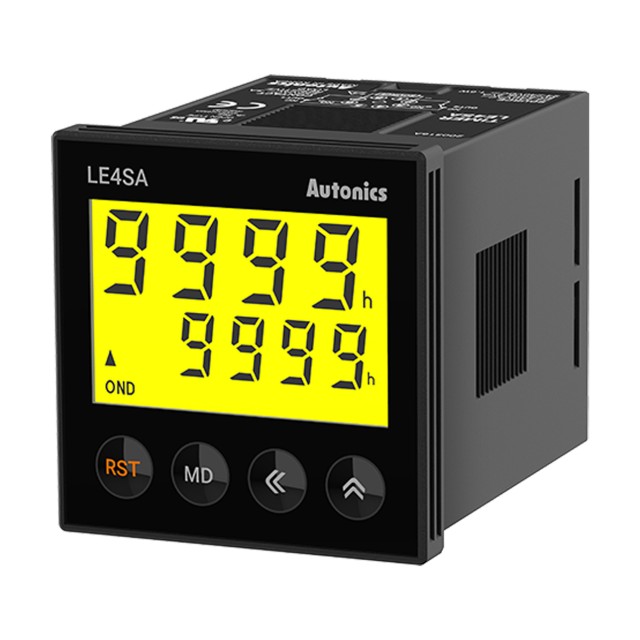 ΧΡΟΝΙΚΟ RELAY ΠΙΝΑΚΟΣ 8P ΨΗΦΙΑΚΟ LCD 10 ΛΕΙΤΟΥΡΓΙΩΝ 2C/O POWER ON 48X48 24-240VAC/DC LE4SA AUTONICS