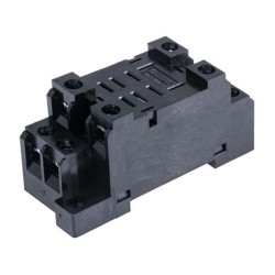 ΒΑΣΗ ΡΑΓΑΣ 2P ΓΙΑ RELAY ΜΕΣΑΙΟ JQX-13 ΜΑΥΡΗ PTF08A-E DQN