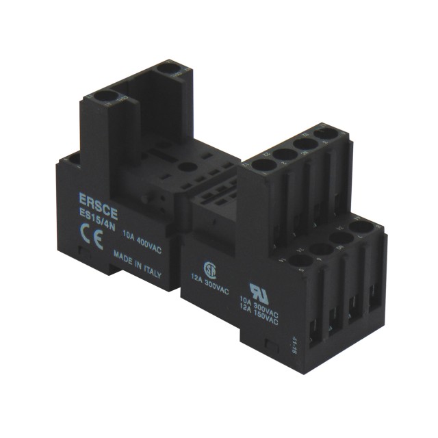 ΒΑΣΗ ΡΑΓΑΣ 4P ΓΙΑ RELAY ΜΕΣΑΙΟ ΜΑΥΡΗ ES15/4N ERSCE ΒΑΣΗ ΡΑΓΑΣ 4P ΓΙΑ RELAY ΜΕΣΑΙΟ ΜΑΥΡΗ ES15/4N ERSCE