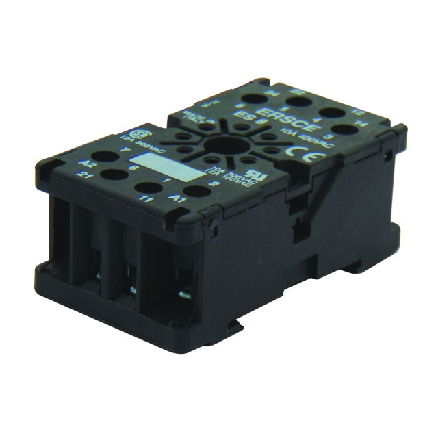 ΒΑΣΗ ΡΑΓΑΣ 8P ΓΙΑ RELAY ΤΥΠΟΥ ΛΥΧΝΙΑΣ ΜΑΥΡΗ ES-8 ERSCE