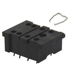 ΒΑΣΗ PCB 2P ΓΙΑ RELAY ΜΕΣΑΙΟ ΜΕ ΕΛΑΤΗΡΙΟ ΜΑΥΡΗ 18FF-2Z-A2 RGN
