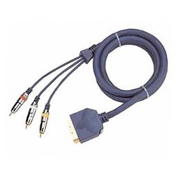 ΚΑΛΩΔΙΟ SCART ΣΕ 3 RCA IN/OUT 3m CU OD11 ΜΑΥΡΟ SC8913 BLS MXC