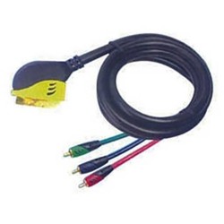 ΚΑΛΩΔΙΟ SCART ΣΕ 3 RCA RGB 1.5m CU OD10 ΜΑΥΡΟ BLS D&S