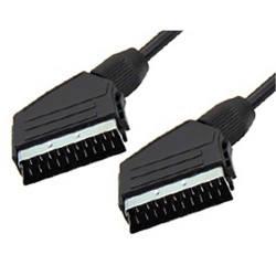 ΚΑΛΩΔΙΟ SCART ΣΕ SCART 1.5m CU OD7 ΜΑΥΡΟ AV601-S01N VIC BLS (BAG) OWI