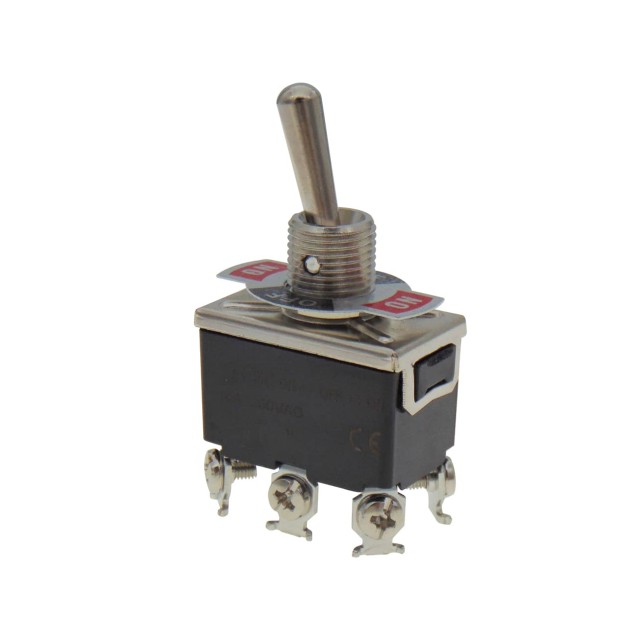 ΔΙΑΚΟΠΤΗΣ TOGGLE ON-OFF-ON ΔΙΠΟΛΙΚΟΣ 6P 15A/250V T-1330 CNTD